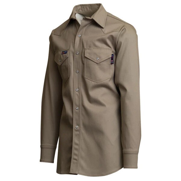 LAPCO FR Welding Shirt in Khaki